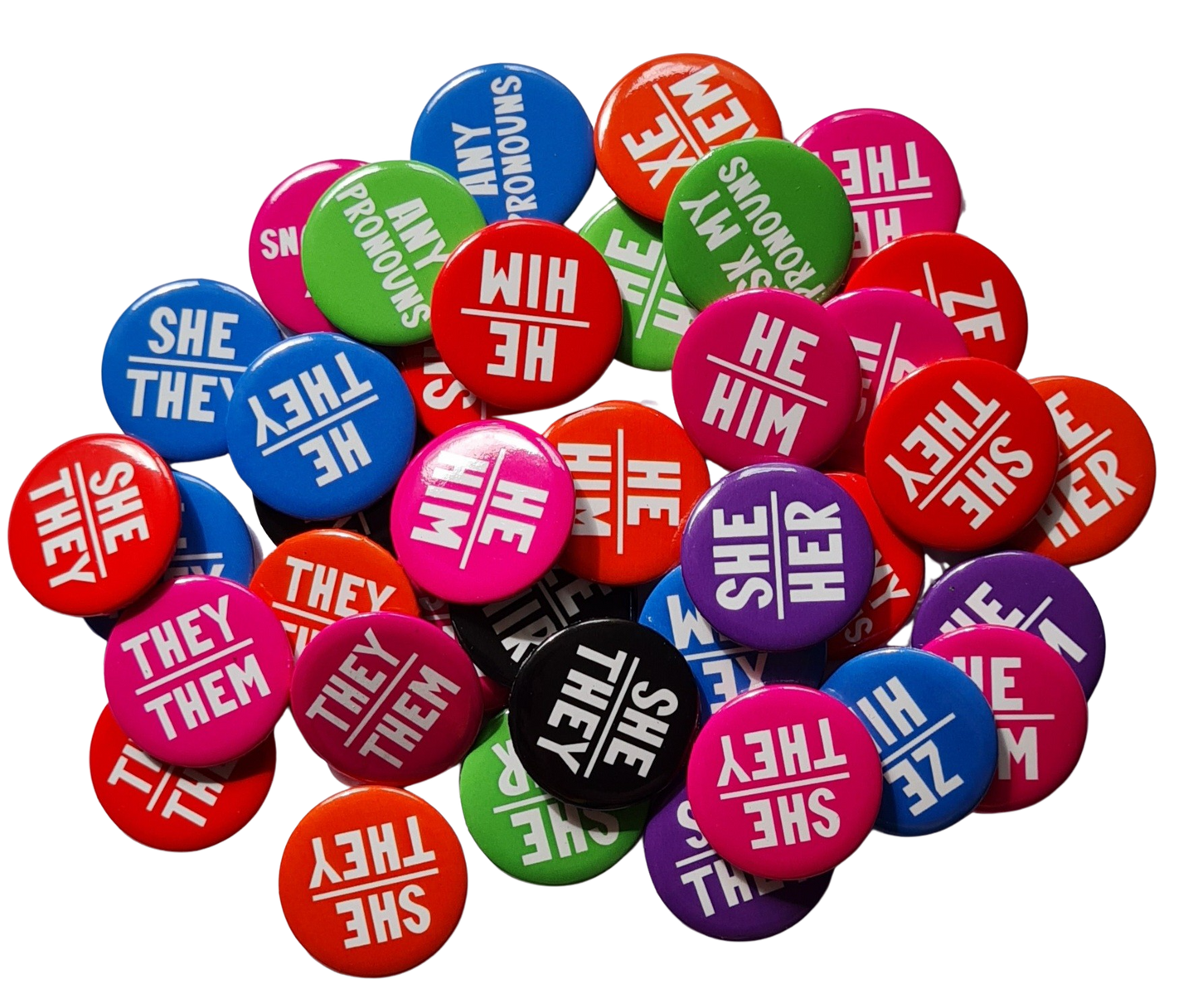 25mm - Bright Colour Pins