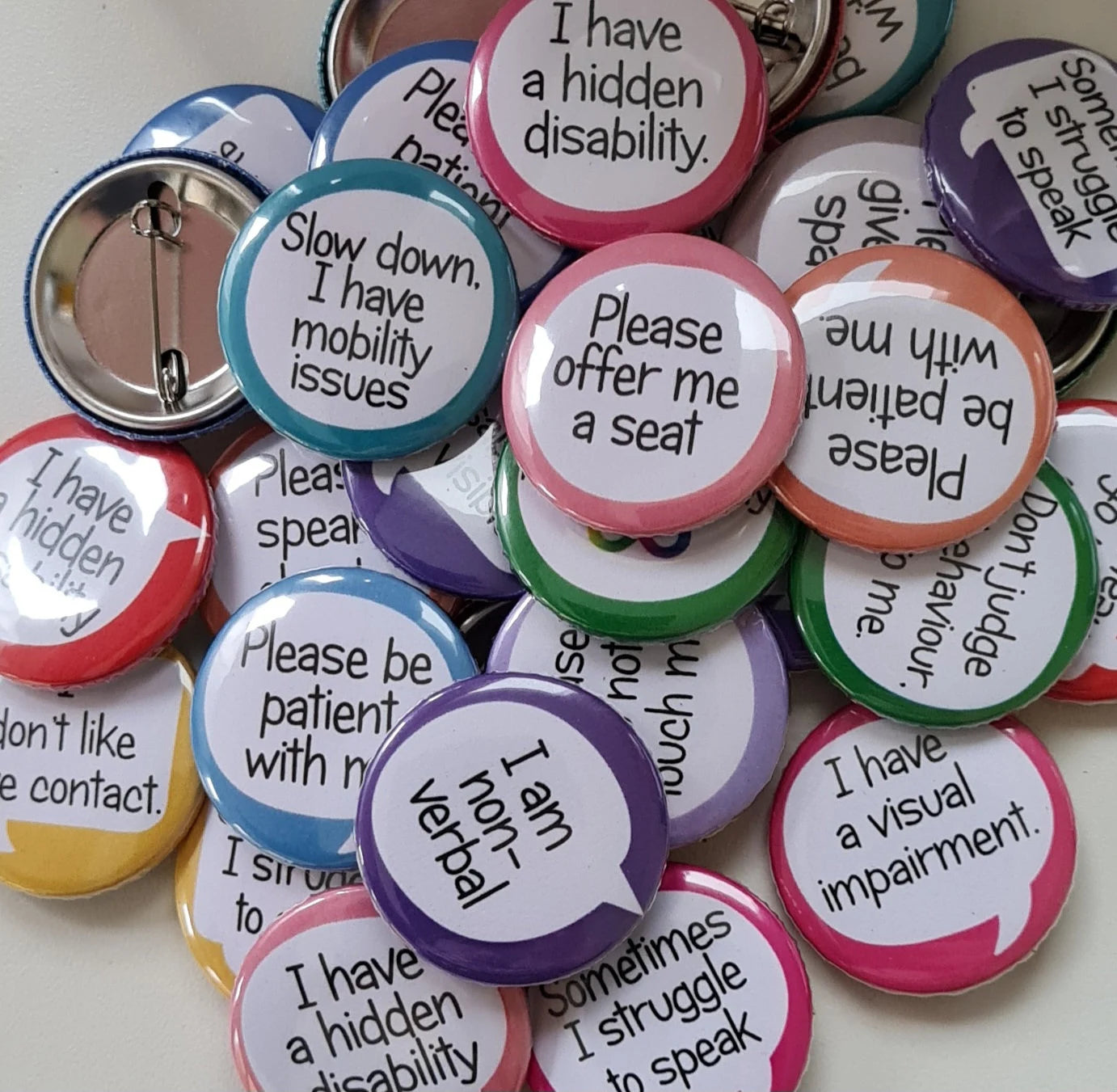 Hidden Disability and Neurodiversity Pins