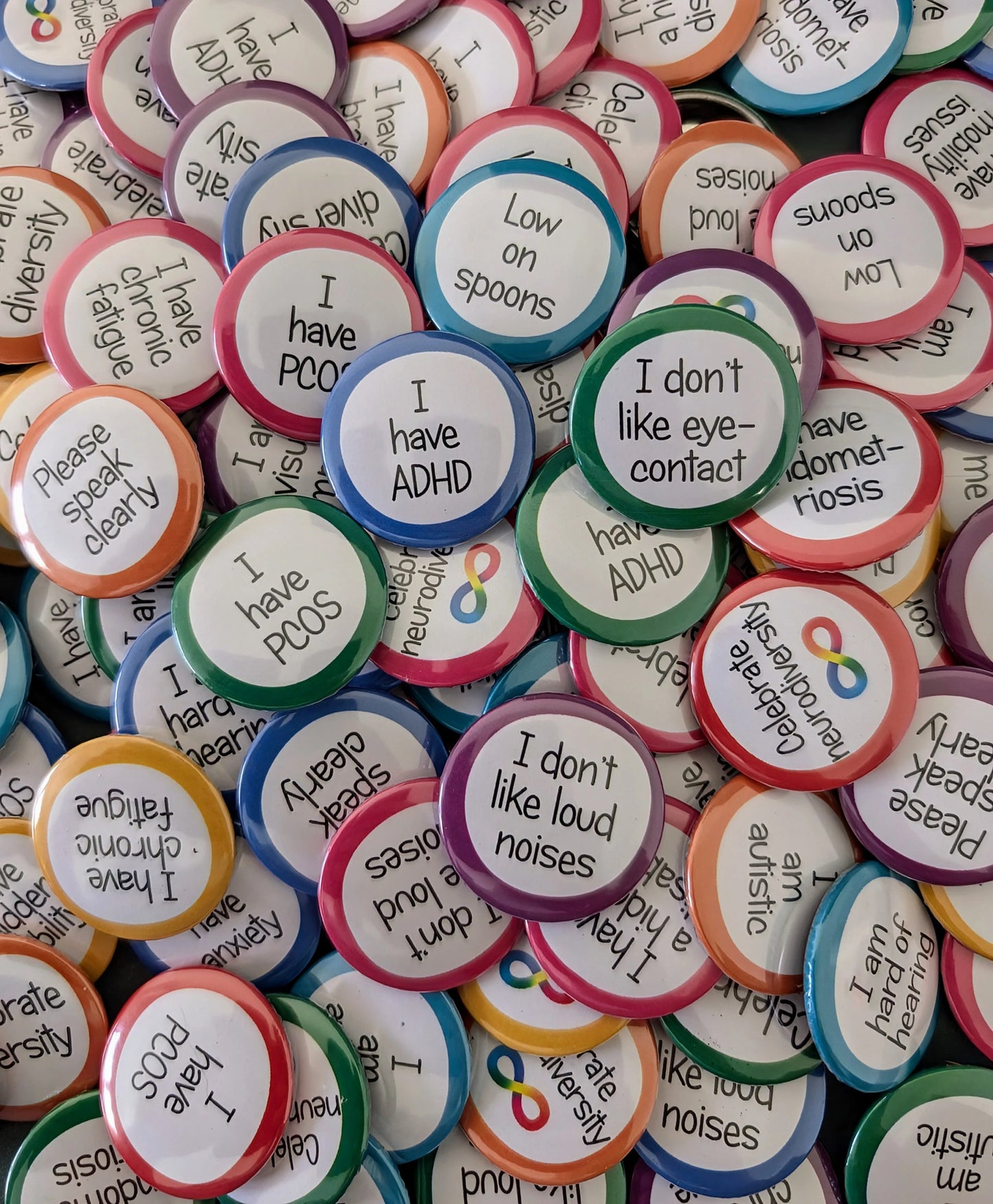 Hidden Disability and Neurodiversity Pins