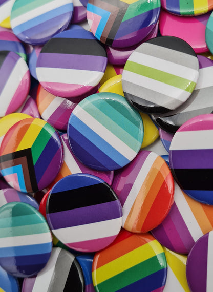 Pride Flag Pins - 25mm