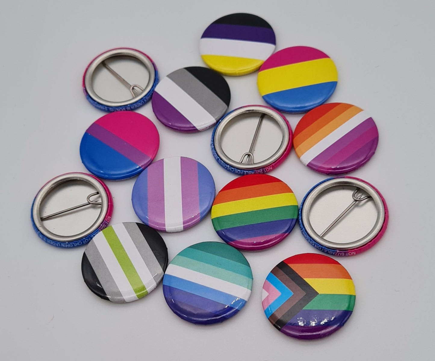 Pride Flag Pins - 25mm